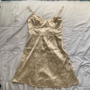 BRAND NEW Princess Polly Champagne Pop Mini Dress